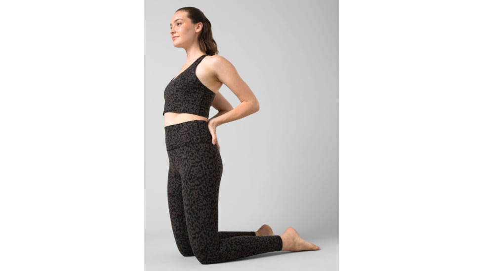 prAna Chakara 7/8 Legging - Womens, Dark Iron Wild, Small, 1972201-020-S