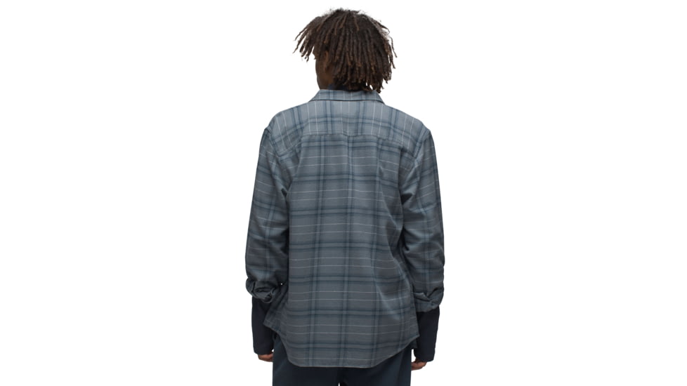 prAna Dolberg Flannel Shirt - Mens, Weathered Blue, Extra Large, 1964361-403-XL