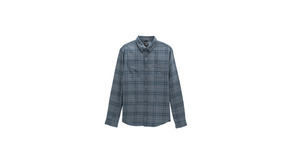 prAna Dolberg Flannel Shirt - Mens, Weathered Blue, Extra Large, 1964361-403-XL