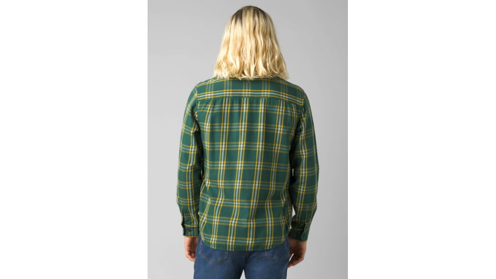 prAna Dolberg Flannel Shirt, Soft Pine, Extra Large, 1964361-301-SL-XL