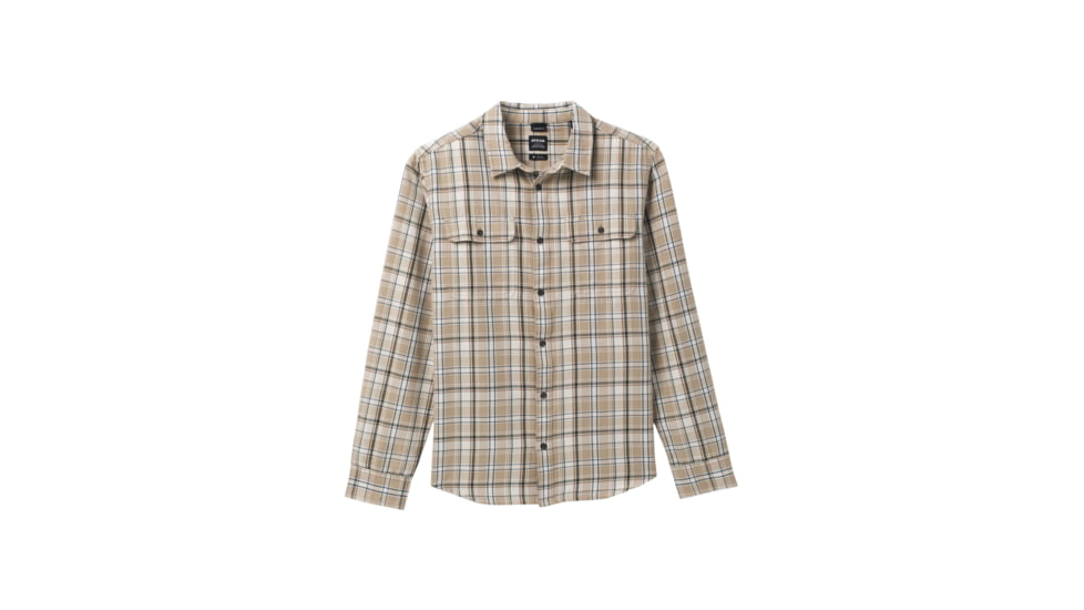 prAna Edgewater Shirt - Men's, Large, Chalk, 1964351-100-SL-L