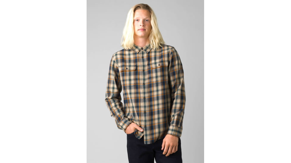 prAna Edgewater Shirt - Men's, Large, Nautical, 1964351-401-SL-L