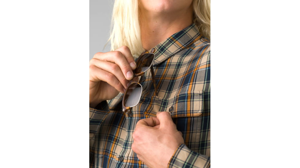 prAna Edgewater Shirt - Men's, Large, Nautical, 1964351-401-SL-L