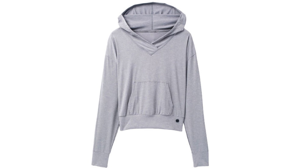 prAna Eileen Hoodie - Womens, Heather Grey, Large, 1968261-020-L