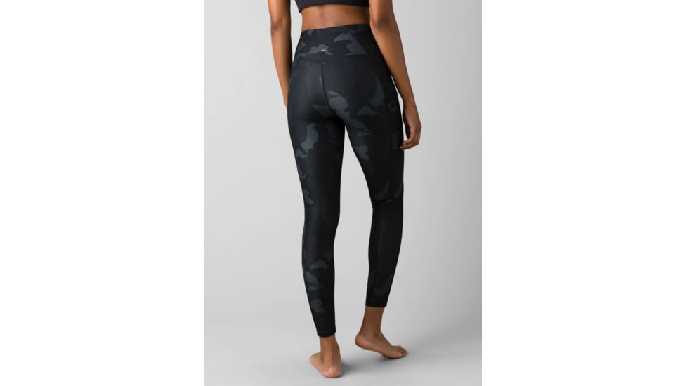 prAna Electa Legging II Printed - Women's, Small, Multi Black Camo, 1972051-001-S