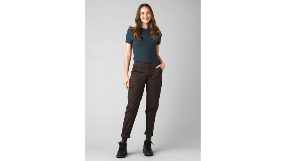 prAna Elle Cargo Pant - Womens, Dark Iron, 0, 1968351-020-RG-0