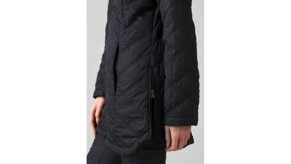 prAna Esla Coat - Womens, Black, Small, 1962151-001-S