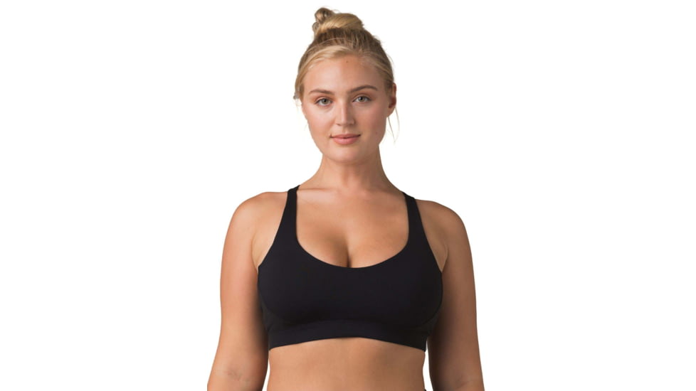 prAna Everyday Bra - Womens, Black, M, 1963111-001-M