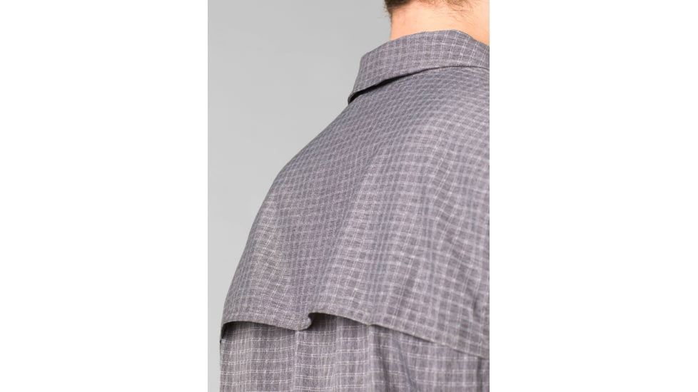prAna Garvan Short Sleeve Shirt - Men's, Medium, Charcoal, 1965641-020-ST-M