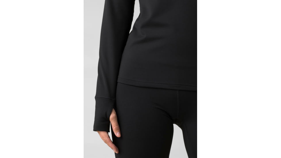 prAna Ice Flow Half Zip Top - Women's, Large, Black, 1967511-001-L