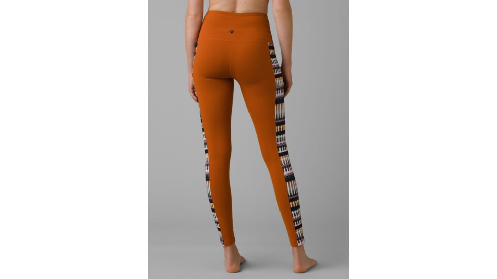 prAna Laye Legging Pants, Gingerbread Tivoli, Medium, 1964191-800-RG-M