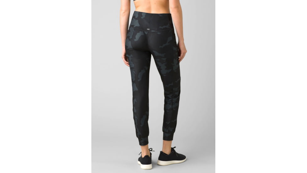 prAna Layna Jogger - Women's, Small, Multi Black Camo, 1972071-001-S