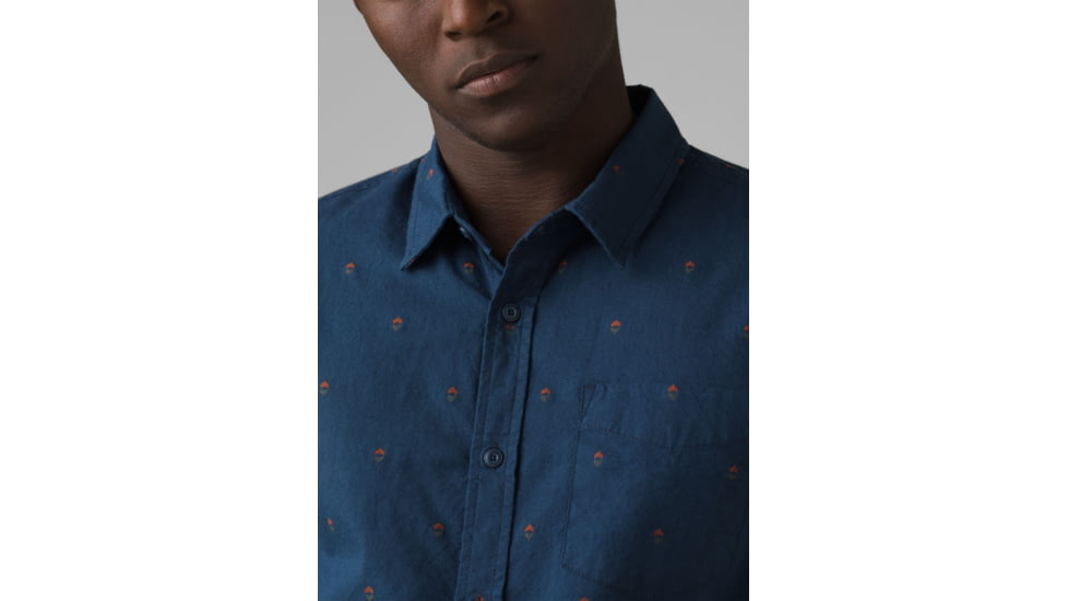 prAna Lewisville Shirt, Nautical Scratch, Large, 1964251-400-ST-L