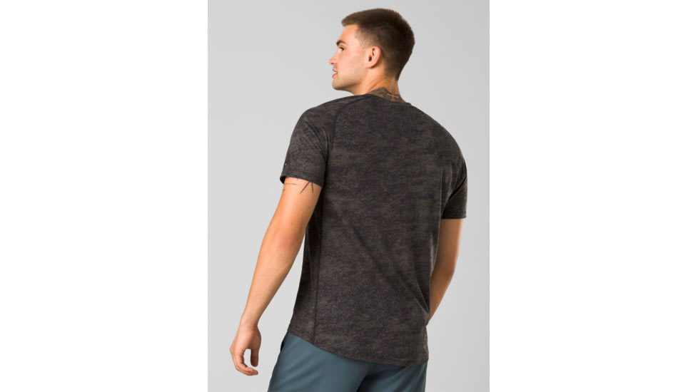 prAna Mission Trails Short Sleeve Tee - Mens, Black Sandblast, Extra Large, 1972681-001-ST-XL