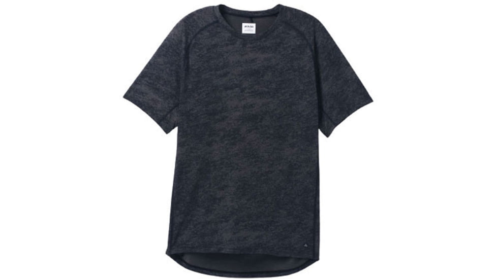 prAna Mission Trails Short Sleeve Tee - Mens, Black Sandblast, Extra Large, 1972681-001-ST-XL