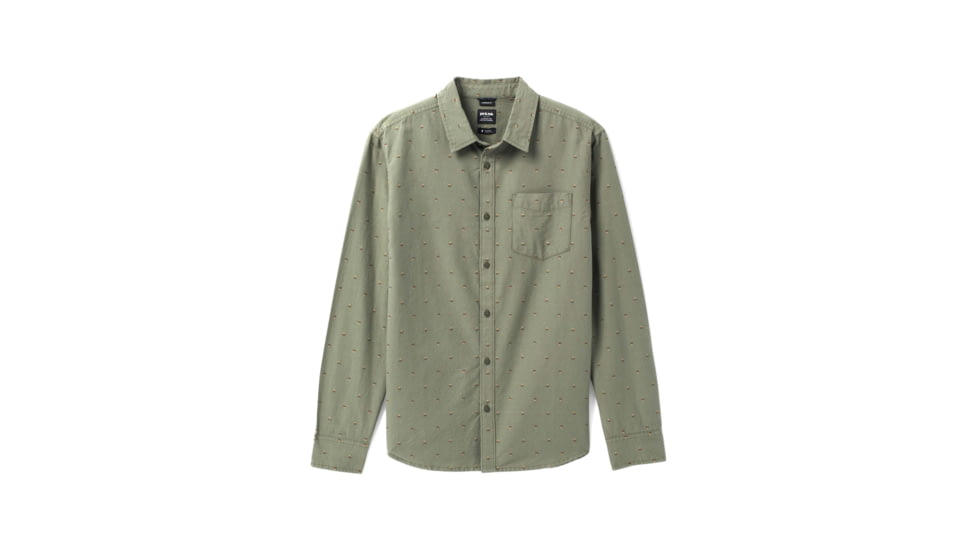 prAna Mountain Drift Long Sleeve - Men's, Extra Large, Rye Green, 1968211-300-SL-XL