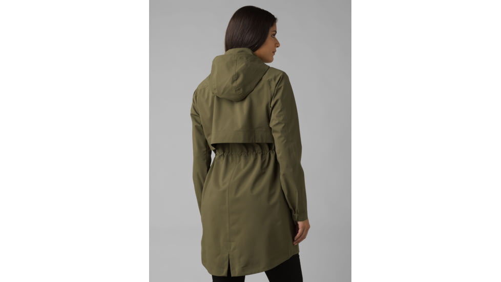 prAna Othello Falls Trench - Womens, Cargo Green, XS, 1967781-300-XS