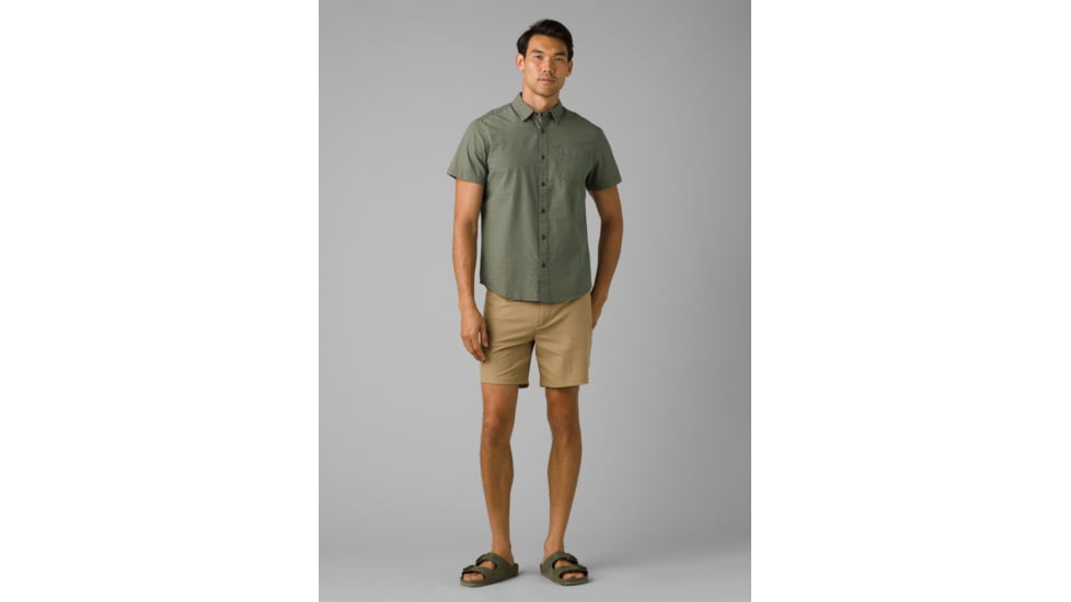 prAna Park Hill Shirt - Mens, Deep Pine, S, 1968911-300-ST-S
