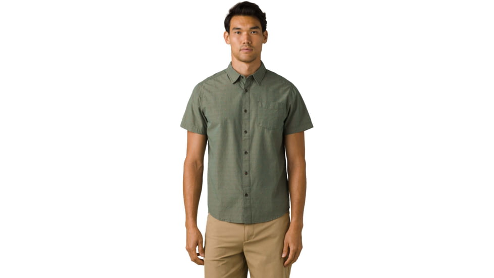 prAna Park Hill Shirt - Mens, Deep Pine, S, 1968911-300-ST-S