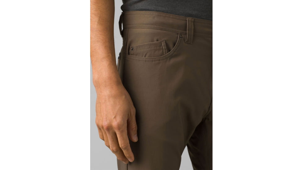 prAna Brion Slim Pant II - Mens, Mud, 33, 1965551-201-32-33