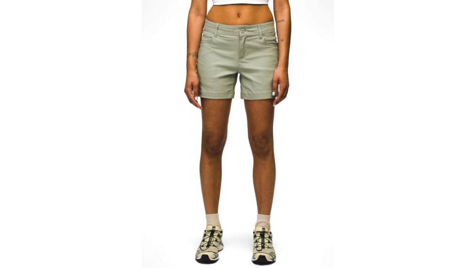 prAna Halle Short II - Womens, 5in, Juniper Green, 4, 1971191-302-05-4
