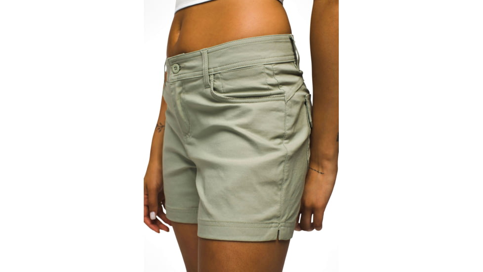 prAna Halle Short II - Womens, 5in, Juniper Green, 4, 1971191-302-05-4