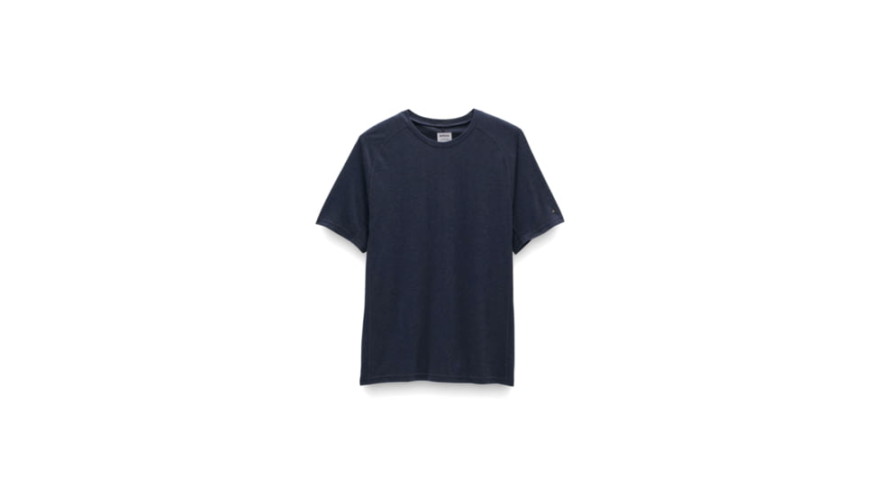 prAna Mission Trails Short Sleeve Tee - Mens, Nautical Heather, Medium, 1972681-404-ST-M
