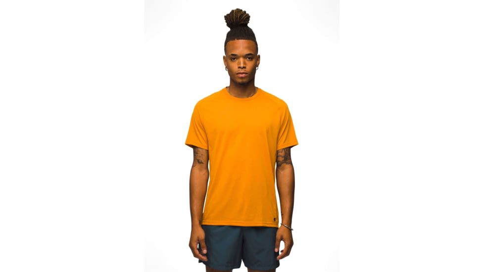 prAna Mission Trails Short Sleeve Tee - Mens, Ochre Star, XL, 1972681-802-ST-XL