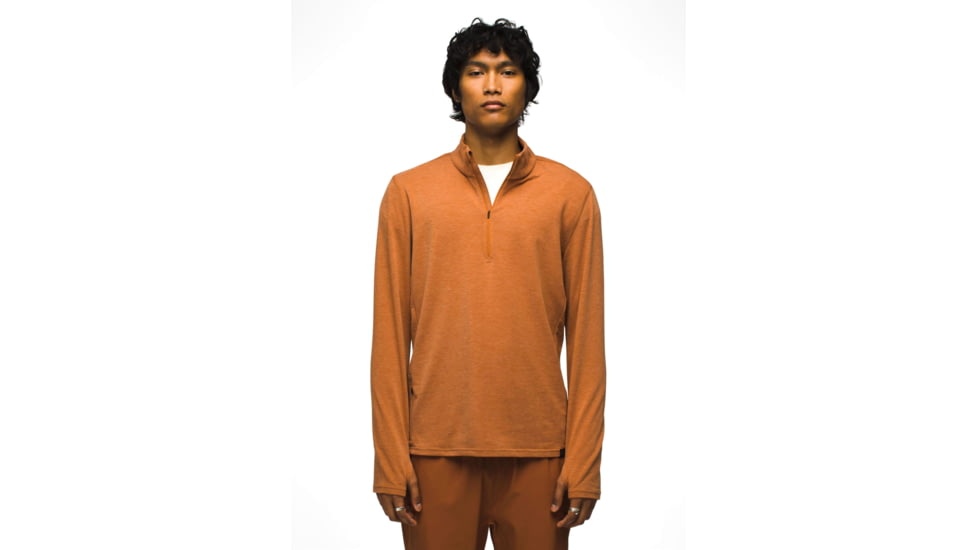 prAna prAna Altitude Tracker 1/4 Zip II - Mens, Clay, XXL, 1972591-200-ST-XXL
