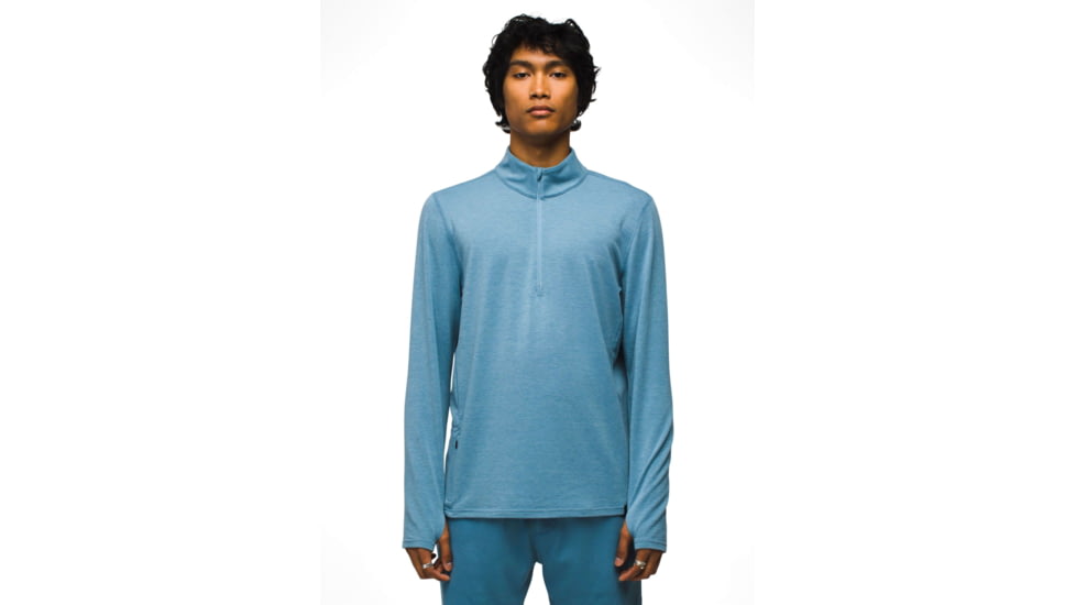 prAna prAna Altitude Tracker 1/4 Zip II - Mens, High Tide, XL, 1972591-404-ST-XL