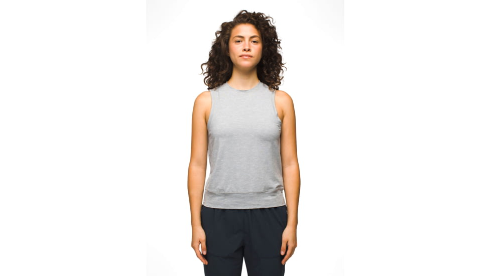prAna Sol Searcher Tank - Womens, Heather Grey, Large, 1971751-020-L