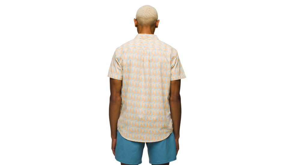 prAna Stimmersee Shirt Standard Fit - Mens, Aura Glow Retro Geo, M, 1970111-801-ST-M