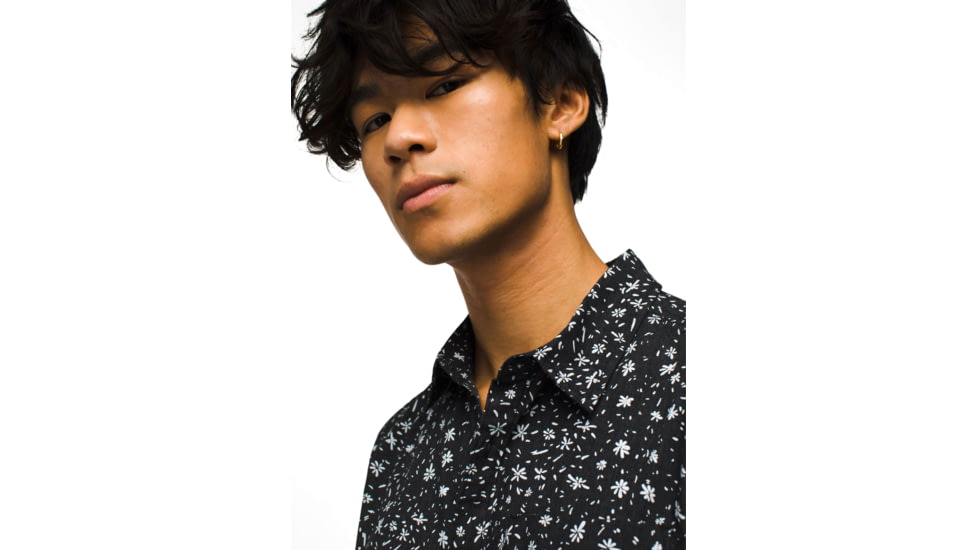 prAna Stimmersee Shirt Standard Fit - Mens, Black Above, M, 1970111-002-ST-M