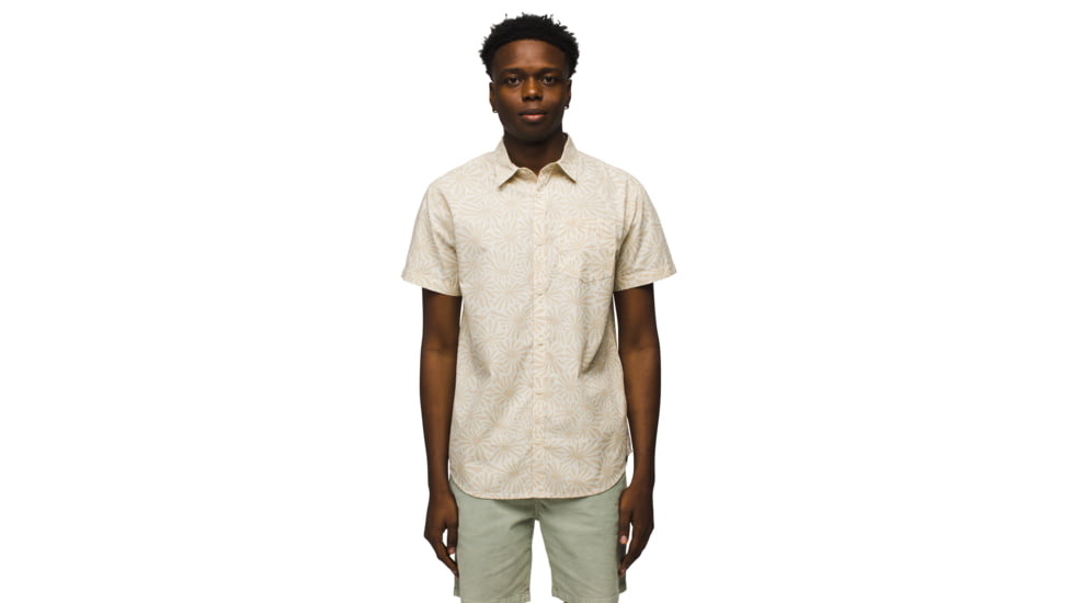 prAna Stimmersee Shirt Standard Fit - Mens, Chalk Stretch, S, 1970111-101-ST-S