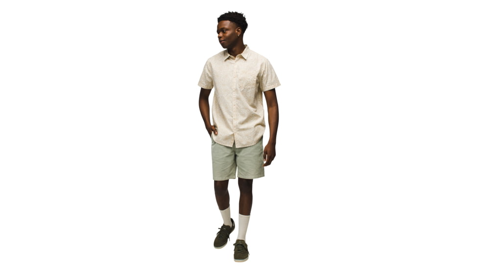 prAna Stimmersee Shirt Standard Fit - Mens, Chalk Stretch, S, 1970111-101-ST-S