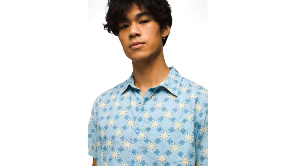 prAna Stimmersee Shirt Standard Fit - Mens, Crescent Bay Sol, XL, 1970111-408-ST-XL