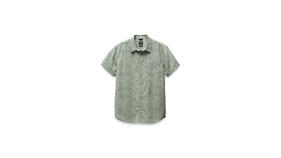prAna Stimmersee Shirt Standard Fit - Mens, Juniper Green Sharkstooth, XL, 1970111-300-ST-XL