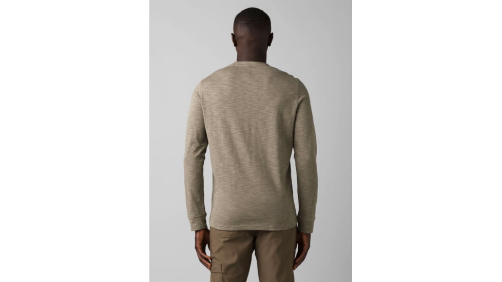 prAna Ronnie Henley II Top - Men's, Large, Rye Green Heather, 1968041-300-ST-L