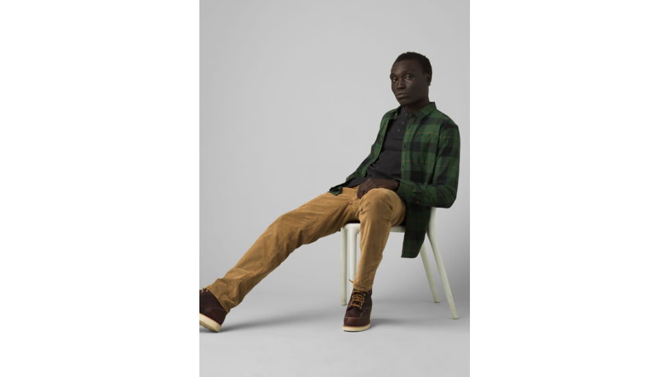 prAna Ronnie Henley Shirt, Black, XLarge, M23190583-BLK-XL