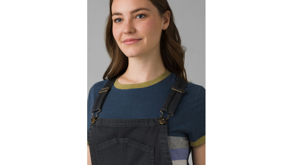 prAna Sancho Overalls - Women's, Extra Small, Charcoal, 1968331-020-XS