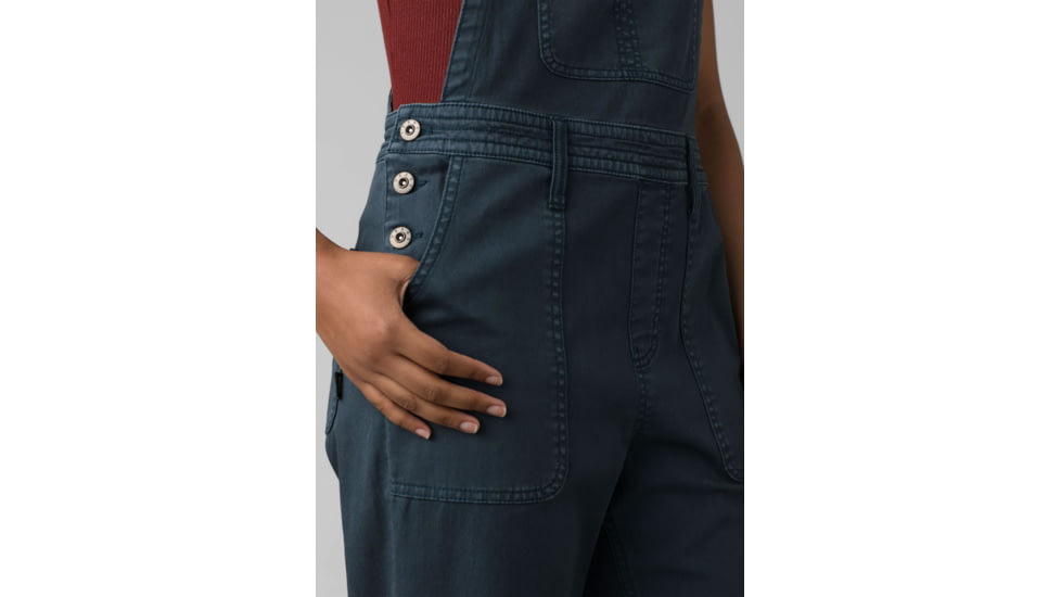 prAna Sancho Overalls - Women's, Large, Dark Sky, 1968331-400-L