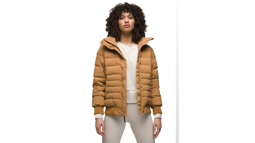 prAna Shiroma Bomber Jacket - Womens, Camel, Extra Small, 2045871-200-XS