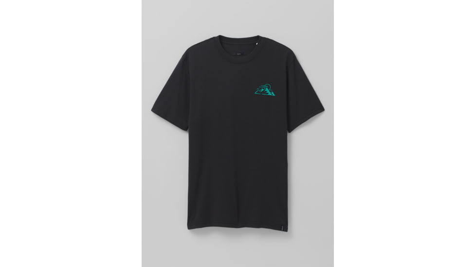prAna Spire Heights T-Shirt, Black, XLarge, 1966681-002-SL-XL