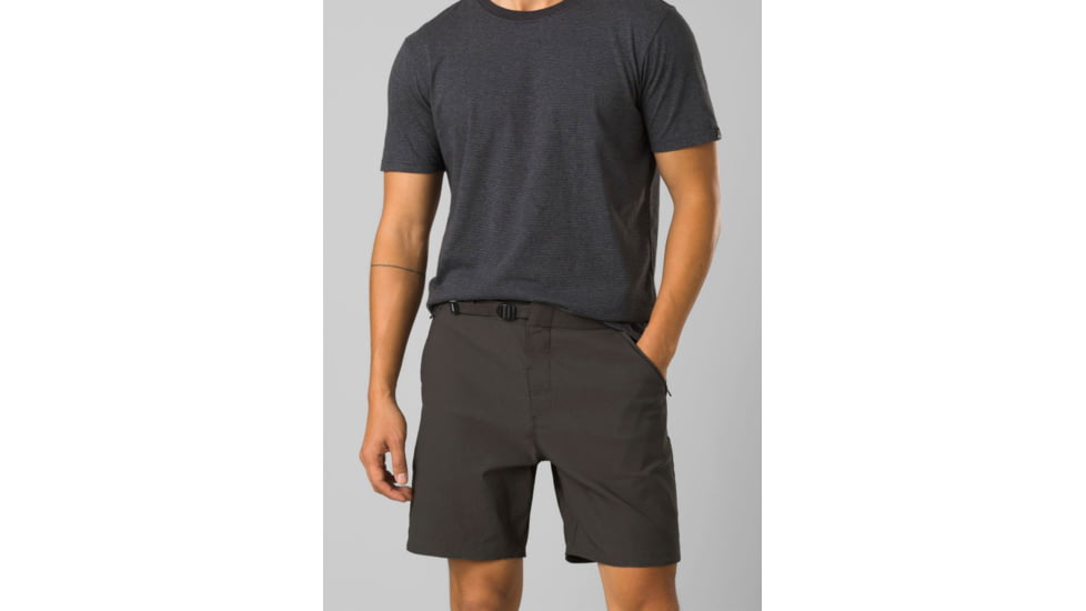 prAna Stretch Zion Hybrid Short II - Mens, Dark Iron, 32, 1972541-020-07-32