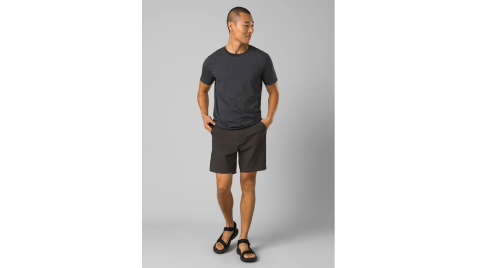 prAna Stretch Zion Hybrid Short II - Mens, Dark Iron, 32, 1972541-020-07-32