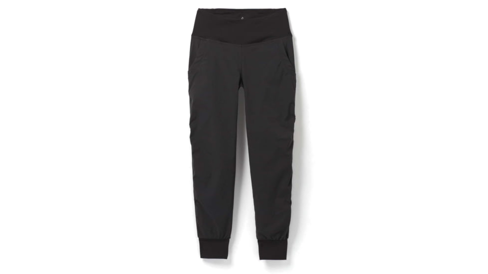 prAna Summit Jogger Pants - Womens, Solid Black, L, 1963671-002-RG-L