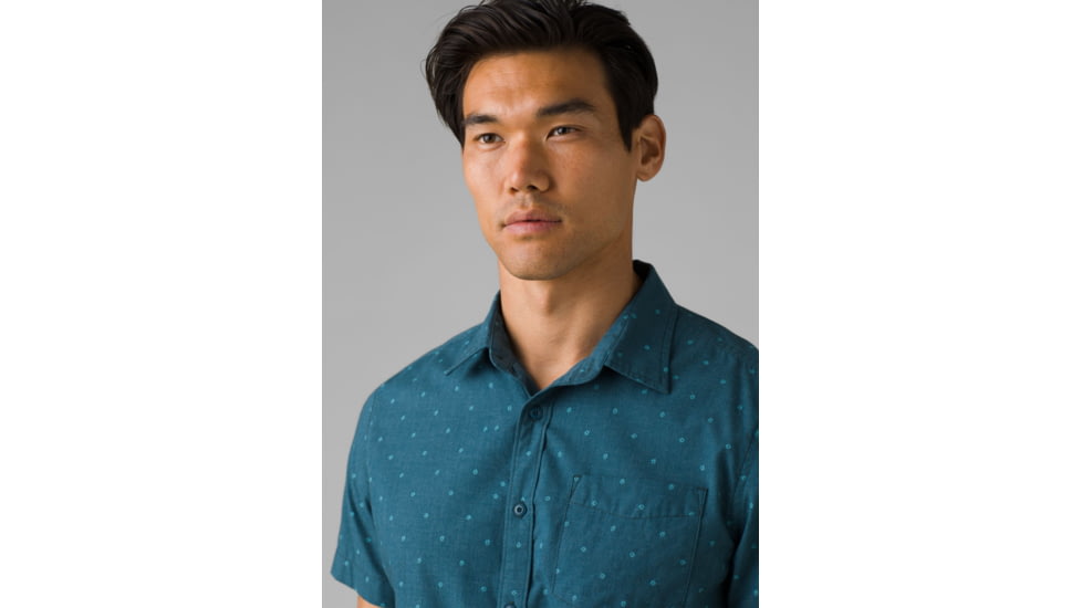 prAna Tinline Shirt - Mens, Bluefin Water, XL, 1968791-400-ST-XL