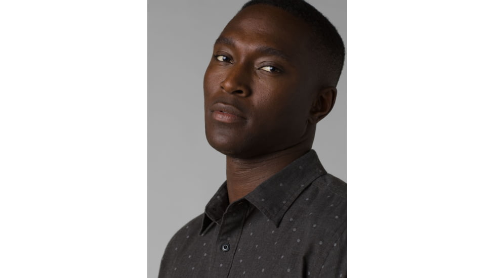 prAna Tinline Shirt - Mens, Dark Iron Earth, S, 1968791-020-ST-S