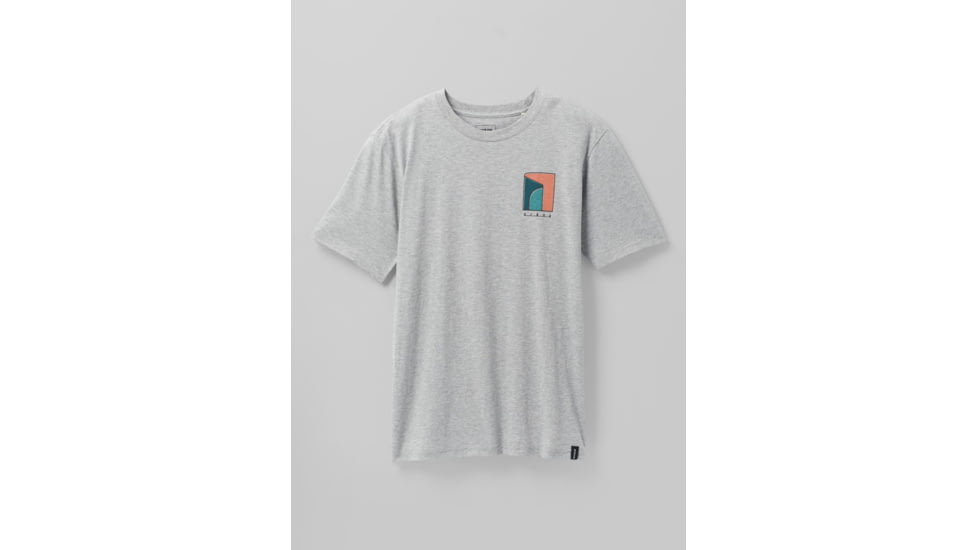 prAna Torreys Peak T-Shirt - Mens, Medium Heather Grey, L, 1965501-020-SL-L