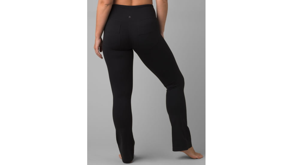 prAna Transform Flare Pant Pants, Black, Large, 1961391-001-RG-L